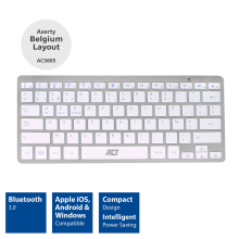 ACT Portable Bluetooth Keyboard (Azerty/BE layout)