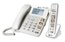 Amplidect Combi 295 telefoon met grote knoppen + DECT met 4 foto geheugentoetsen