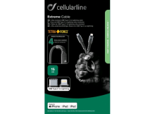 Cellularline Kevlar kabel USB-C naar Lightning 15 cm
